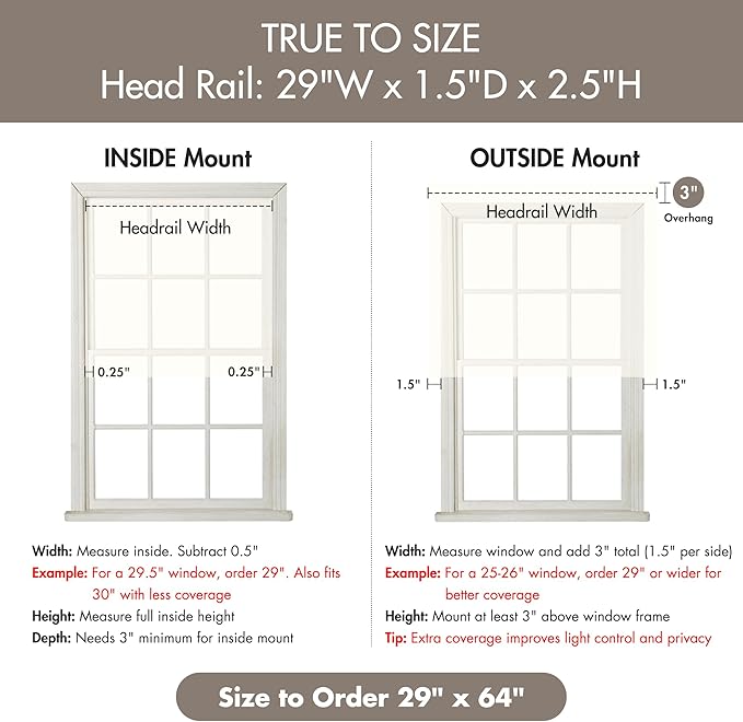 Madison Park Galen Cordless Roman Shade, 29"W x 64"H, Sheen Ivory – Room Darkening, Thermal Insulated, Energy Efficient Window Blind with Subtle Sheen Basketweave Fabric for Privacy