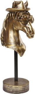Handcrafted Resin Sculpture (Bronco)- Modern Home Decor Accent, Trending Living Room & Office Decor, Elegant Tabletop & Shelf Decor for Desk, Bookshelf, Nightstand - Unique Gift Idea