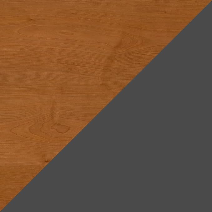 Bush Business Furniture Series C 72W Office Desk in Natural Cherry, Large PC Computer Table for Home or Professional Workplace