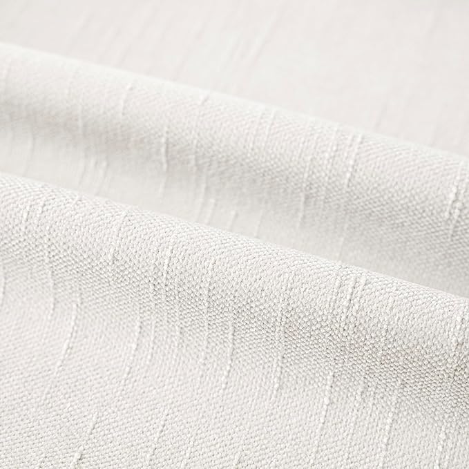 Foindtower Pack of 2 Textured Chenille Throw Decorative Pillow Covers Square Accent Solid Cushion Cover Cozy Neutral Farmhouse Pillow Case for Couch Sofa Bedroom Living Room 16x16 Inch, Ivory White