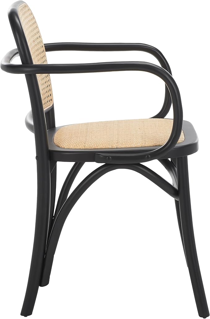 Safavieh Home Keiko White and Natural Cane Dining Chair