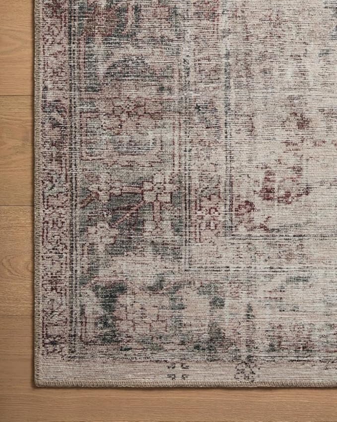 Loloi Amber Lewis Georgie Collection GER-08 Lagoon/Beige 8'-4" x 11'-6", .19" Pile Height, Area Rug