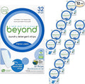 Beyond Laundry Detergent Strips [12 packs of 32 strips] - Fresh Linen - Eco-friendly, Hypoallergenic. Travel friendly. Dissolvable Strips