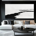SDYA Simple Decorative Pictures Modern Home Decor 58x29 Abstract Wall Art for Living Room Kitchen Artwork Black Photo Prints
