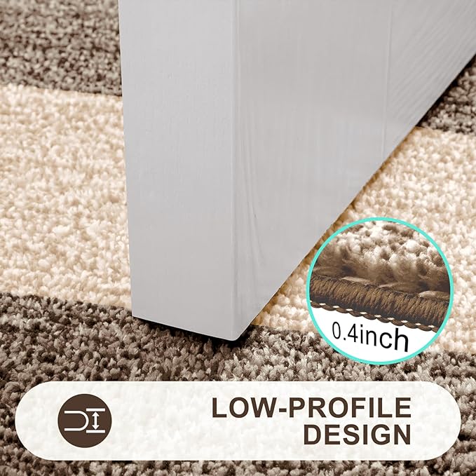 Kitinjoy Indoor Outdoor Door Mat, 32x20 Non-Slip Absorbent Dirt Trapper, Low-Profile Washable Inside Entrance Front Floor Mat, Sturdy Soft Entry Doormats for Entryway, Light Brown