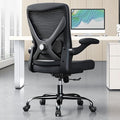 Ergonomic Office Chair with Lumbar Support - Adjustable Computer Desk Chairs for Home Office, Gaming, and Work - Comfortable and Supportive Desk Chairs for Adults (Black)
