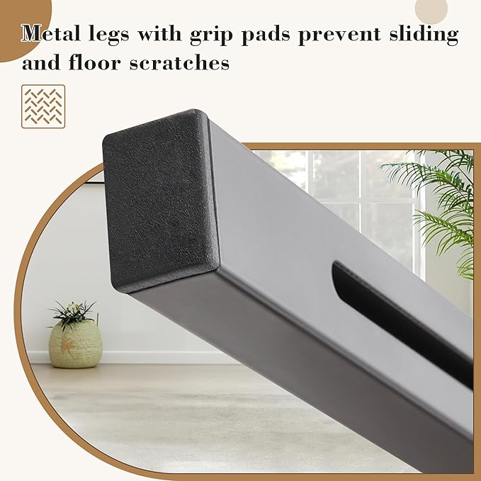 Upholstered Headboard Adjustable Height Queen/King Headboard Cream Velvet Tufted Modern Vertical Channel Design with Stepped Silhouette Top Edge(Grey King)