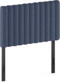 Furinno Roanne Upholstered Tufted Headboard, Twin, Denim