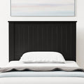 Glenwillow Home Wainscott Wood Panel Headboard in Black - Twin Size