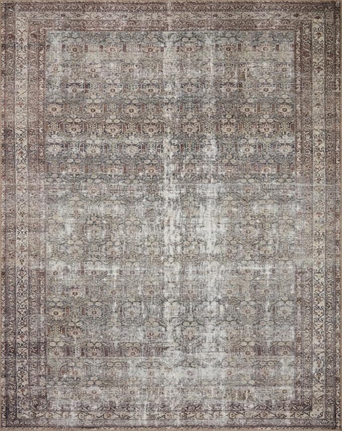 Loloi Amber Lewis Georgie Collection GER-10 Moss/Bark 2'-6" x 9'-6", .19" Pile Height, Runner Rug
