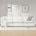 CHITA Luxury Oversized Sectional Modular Sofa, Premium Down Filled Cloud Couch, FSC Certified Comfty Deep Seat Sectional for Living Room, 3 Seat, 114‘’ Width, Cream