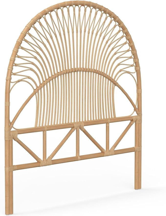 KOUBOO Rattan Loop Headboard, Twin, Natural