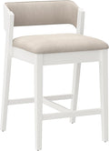Hillsdale Dresden Wood Counter Height Stool, White