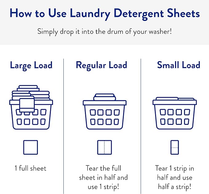 The Clean People Laundry Detergent Sheets - Laundry Soap - Ultra Concentrated, Recyclable Packaging, Stain Fighting - Sweet Petals & Vanilla, 192 Pack