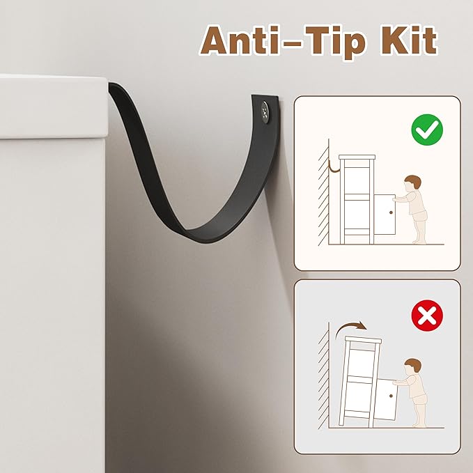 Nuturelly Bathroom Floor Storage Cabinet, Bathroom Organizers and Storage with Top Board & Metal Handles for Kitchen, White