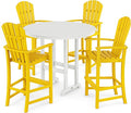 POLYWOOD® Palm Coast Bar Set, Lemon/White