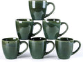 GBHOME Ceramic Coffee Mugs Set of 6, 12oz Stoneware Coffee Mugs Set For Dad Mom Women MEN, Light Weight Coffee Cups for Latte/Tea/Beer/Hot Cocoa, Dishwasher & Microwave Safe