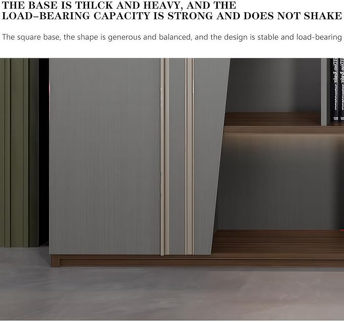 Modern Executive Desk, 126.0 inch L Shaped Desk with Storage, L Shape Corner Desk Drawers and Lockable Storage No Installation Required, Without Desk or Computer Chair (Filing Cabinet)