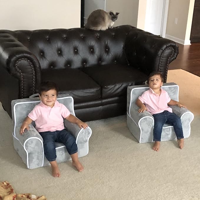DIBSIES Personalized Creative Wonders Toddler Chair - Ages 1.5 to 4 Years Old (Pink Polka Dots)