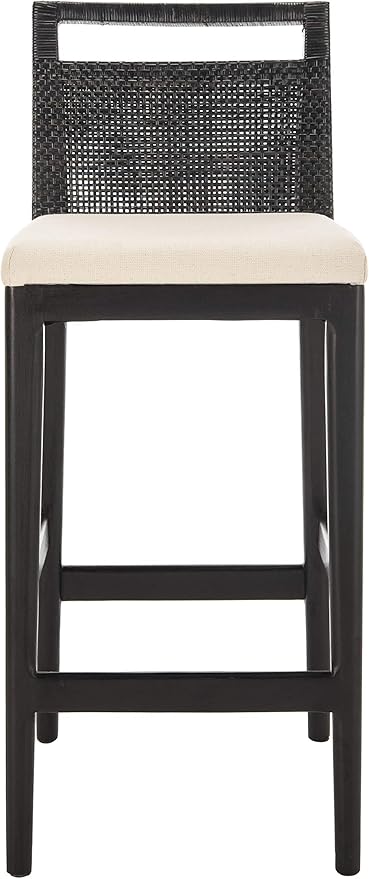 SAFAVIEH Darin Barstool, Black/White