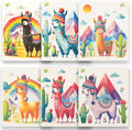 SWEDEdishcloths - Eco Friendly Cellulose Sponge Dish Towels - Mixed Set of 6 (One of Each Design) Llama Swedish Dish Cloths