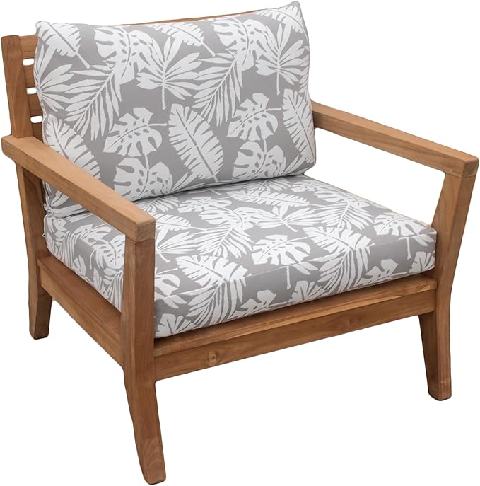 Tommy Bahama Deep Seating Lounge Cushion, 26" X 26" X 4", Tropical Chrome