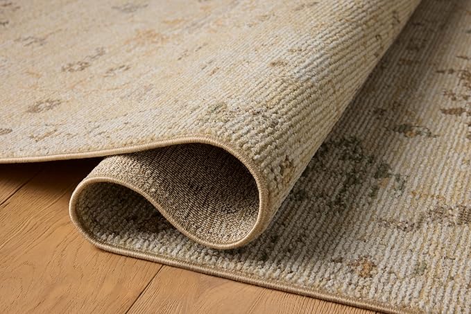 Loloi Magnolia Home by Joanna Gaines Pace Collection PAC-05 Apricot/Multi 7'-8" x 7'-8" Round Area Rug