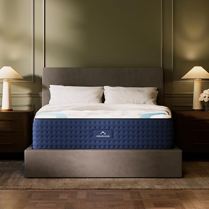 DreamCloud Premier 13" Cal King Mattress - Luxury Hybrid Memory Foam - 365 Night Trial - Premium Pressure-Relieving Layers - Forever Warranty - Mattress in a Box - CertiPUR-US Certified