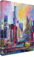 Richard Wallich 'Chicago 3' Canvas Art