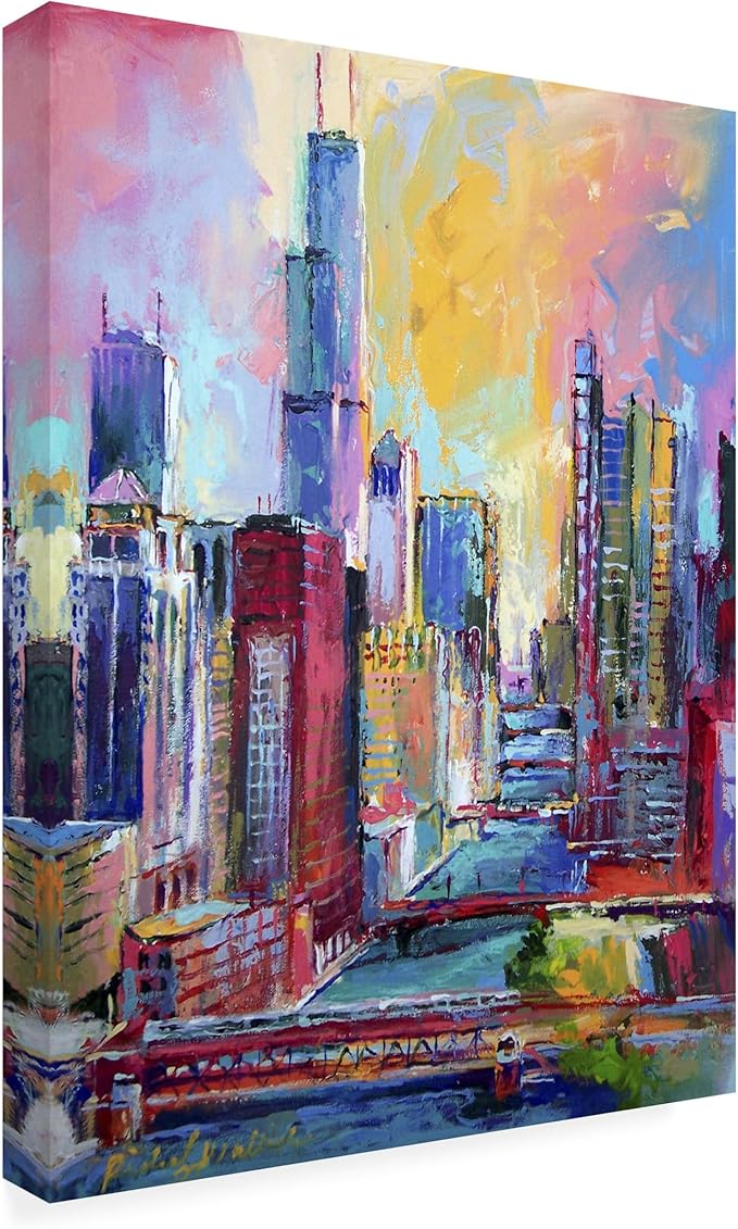 Richard Wallich 'Chicago 3' Canvas Art