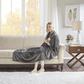 Beautyrest Heated Electric Blanket for Cold Weather, Fast Heating Heated Blanket, Auto Shut Off, Virtually Zero EMF, Multi Heat Setting, UL Certified, Grey Throw (60 inx70 in), 60x70