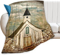 Christian Church Blanket Religious Gifts for Women Men Christian Throw Blanket for Kids Adults Soft Warm Cozy Fleece Blanket for Couch Sofa Bed 60"x80"