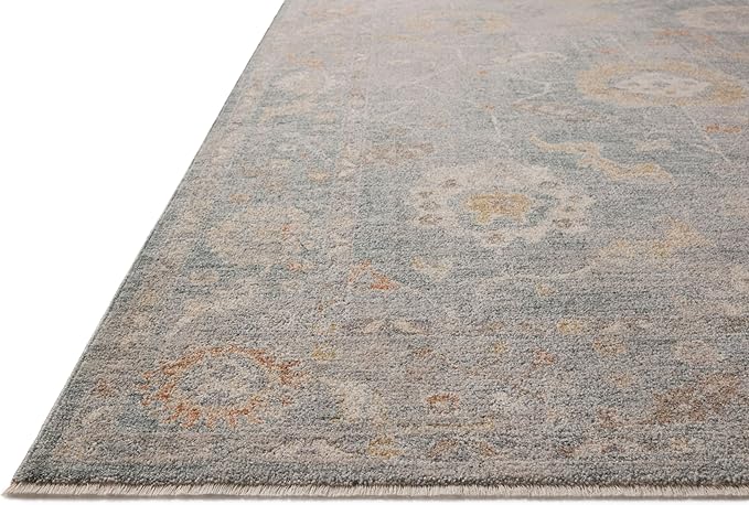 Loloi Chris Loves Julia Louisa Collection LOI-02 Ocean/Sunset 9'-6" x 13'-1", .38" Pile Height, Area Rug