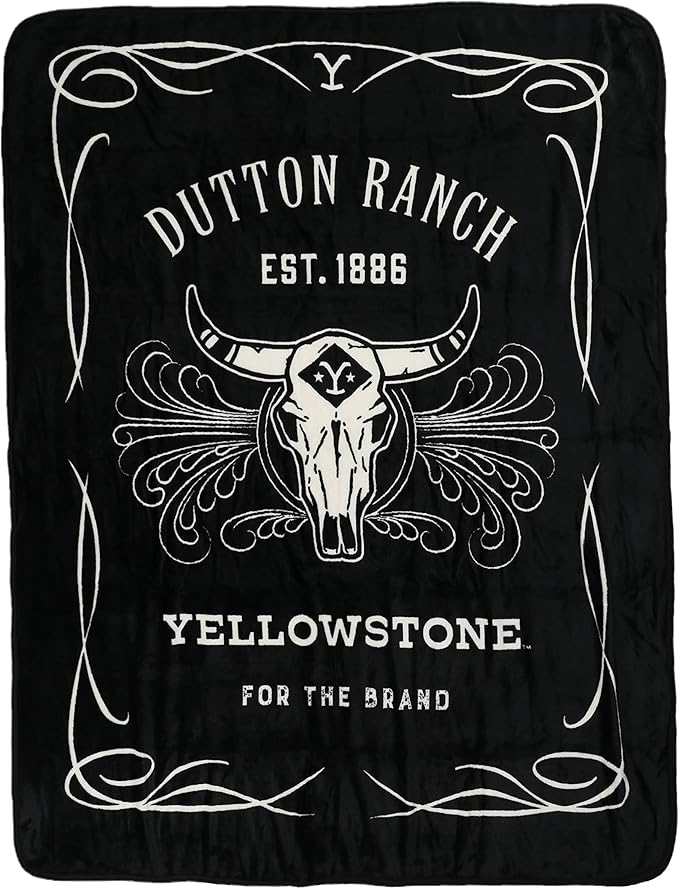 Northwest Yellowstone Silk Touch Throw Blanket, 46" x 60", Whiskey Label