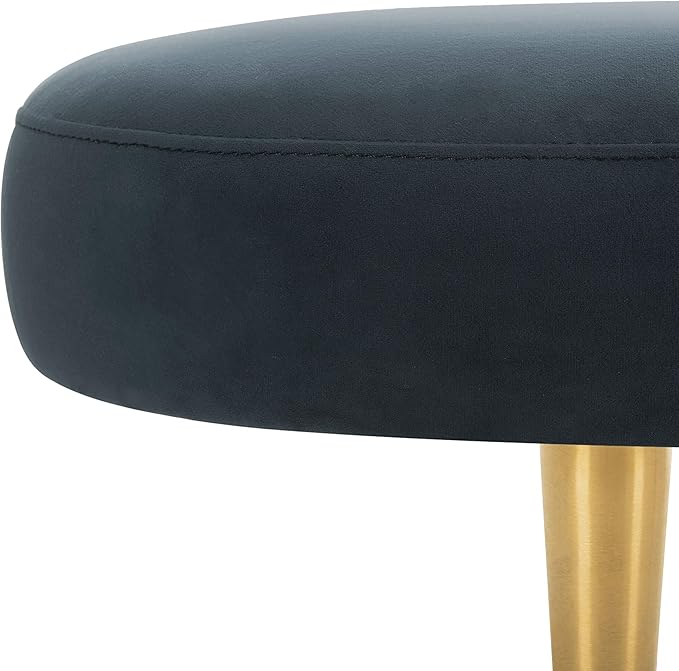 Safavieh Home Collection Corinne Emerald and Gold Velvet Oval Bench