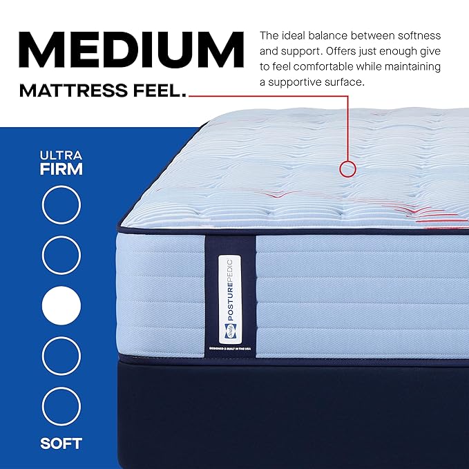 Sealy Posturepedic® Fayette 13" Medium Tight Top Innerspring Mattress - California Twin