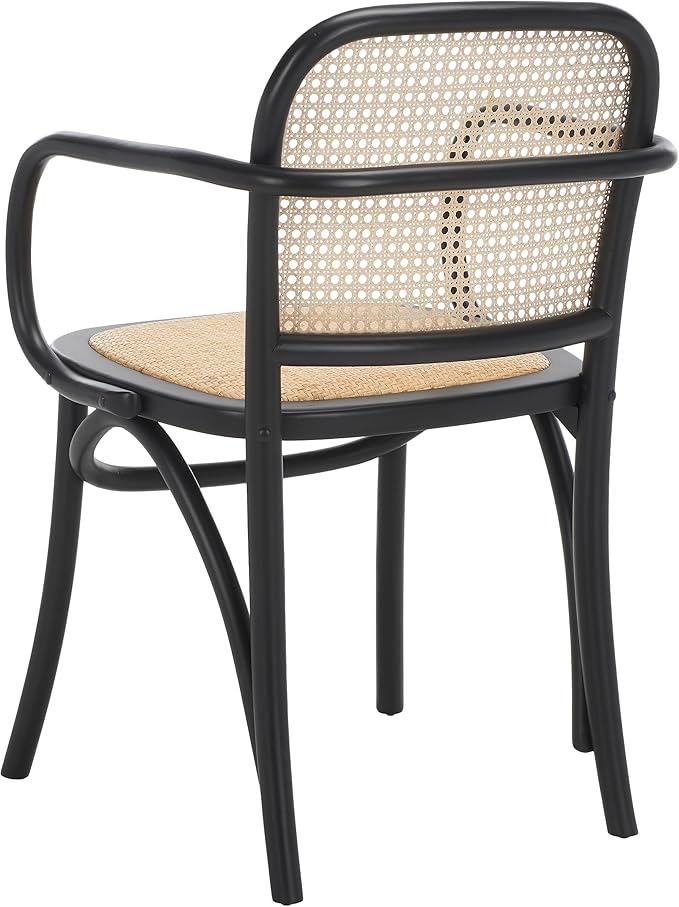 Safavieh Home Keiko White and Natural Cane Dining Chair