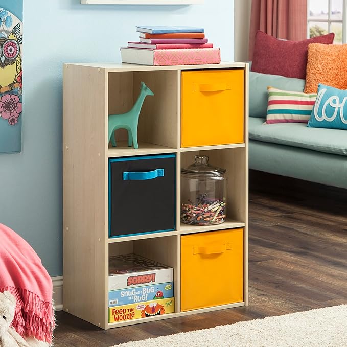 ClosetMaid 4176 6-shelf Cubeicals Organizer, 6-Cube, Birch
