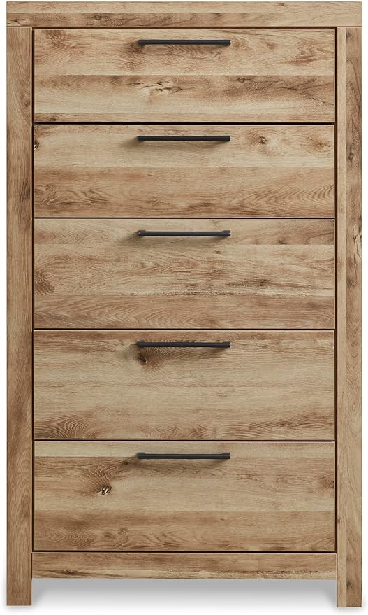 Signature Design by Ashley Hyanna Rustic 5 Drawer Chest, Rustic