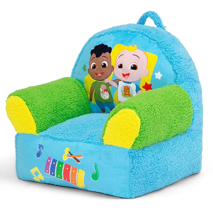 Delta Children - CoComelon Cozee Buddy Kids Chair, Blue