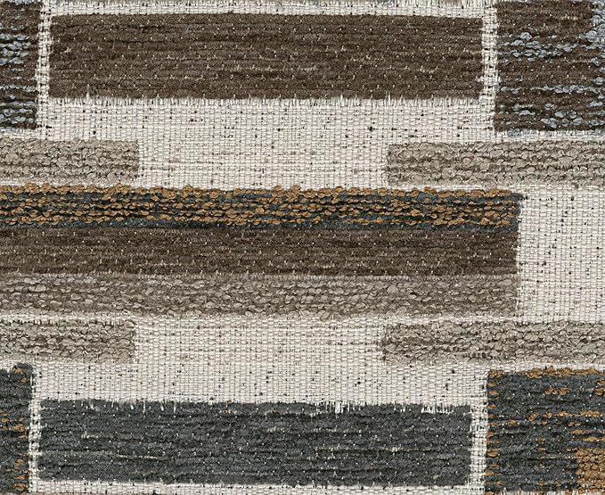 Signature Design by Ashley O'Phannon Casual Left-Arm Facing Herringbone Chenille 2-Piece Sectional with Chaise, Loose Seat Cushions and 2 Throw Pillows, Gray