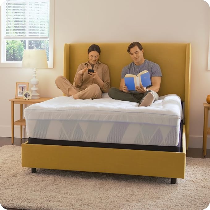Sealy Dreamlife 3” Gel Memory Foam Twin XL Mattress Topper with 1” Quilted Cooling Cover, SealyComfort Gel Foam, SealyCool Poly Blend Cover