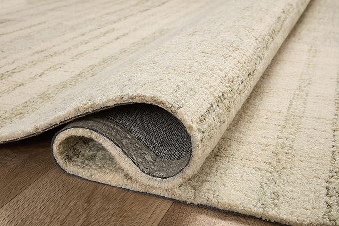 Loloi Chris Loves Julia Chris Collection CHR-02 Natural/Sage 2'-6'' x 7'-6'', .50" Pile Height, Runner Rug