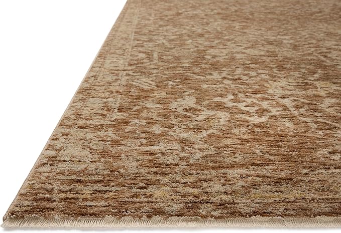 Loloi Magnolia Home by Joanna Gaines Junie Collection JUE-01 Clay/Natural 2'-7" x 8'-0", .38 Pile Height, Runner Rug