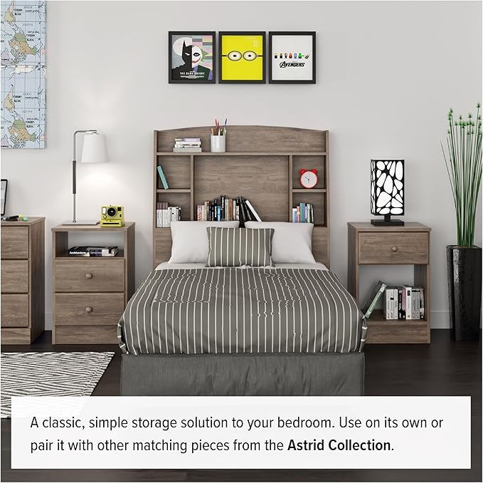 Prepac Astrid Tall Gray Dresser: 16.5"D x 19.75"W x 50"H, 6-Drawer Chest for Bedroom by Prepac - Perfect Chest of Drawers for Ample Storage, Drifted Gray