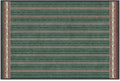 RUGGABLE x Morris & Co Machine Washable Area Rug – Fruit Stripe Spruce Green 2x3, Stain-Resistant, Non-Slip – Small Rugs for Living Room, Bedroom, Hallway, Entryway & Bathroom–with Standard Pad