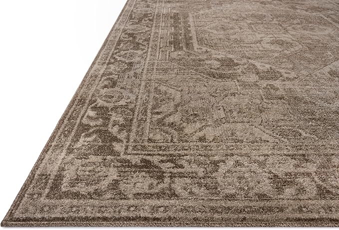 Loloi Magnolia Home by Joanna Gaines Mona Collection MOA-01 Cocoa/Stone 7'-6" x 10' Area Rug