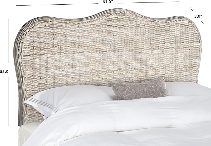 Safavieh Home Collection Imelda White Washed Headboard (Queen)
