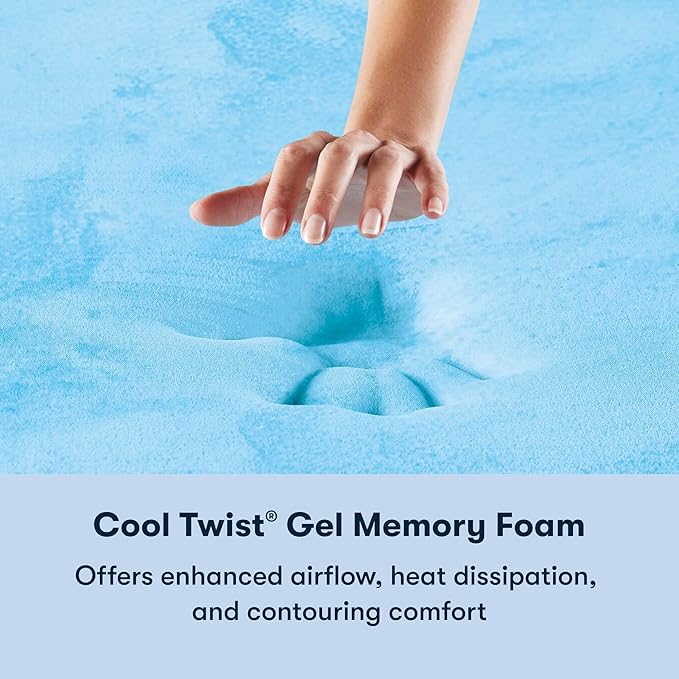 Serta Sleeptrue Firm 12" Twin Memory Foam Mattress in a Box, Cooling, Breathable, and Pressure Relieving - 100 Night Trial, CertiPUR-US Certified and 10 Year Limited Warranty