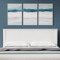 Glenwillow Home Campagne Wood Panel Headboard in White - King Size